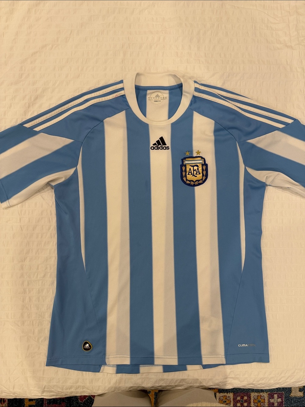 adidas Light Blue & White Argentina Football Jersey